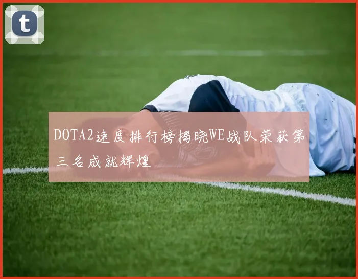 DOTA2速度排行榜揭晓WE战队荣获第三名成就辉煌